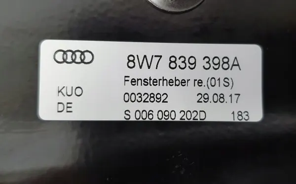 Karosserieglas rechts OEM 8W7845298 für Audi A5 Cabrio image 9
