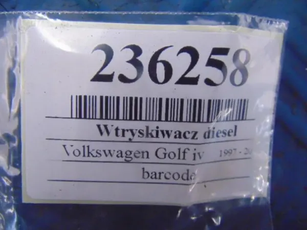 VW Golf IV 1.9TDI Diesel Suutin OEM 0414720039 image 7
