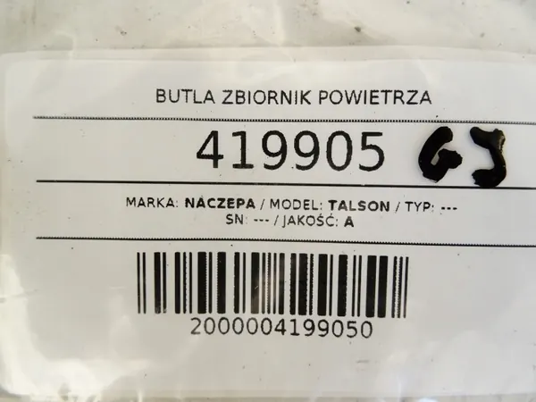 Tanque de ar OEM LORK-1-1000016400 para reboque Talson image 5