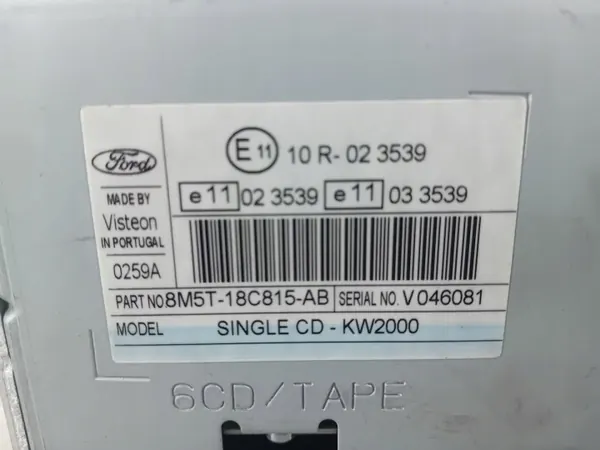 OEM 8M5T-18C815-AB 0259A tehdasradio Ford Focus II:lle image 9