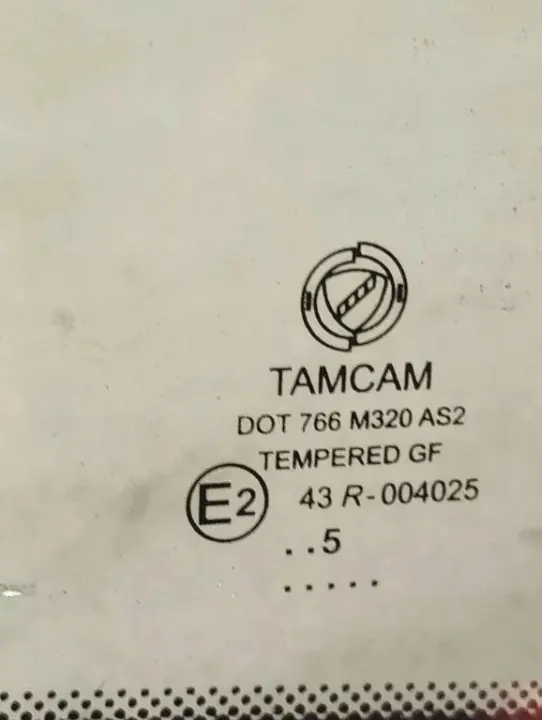 Begagnad vänster bakruta OEM DOT766M320AS2 Fiat image 4