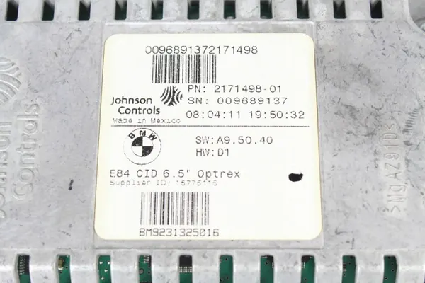 Écran de navigation BMW E84 X1 OEM 2171498 2008-2015 image 4
