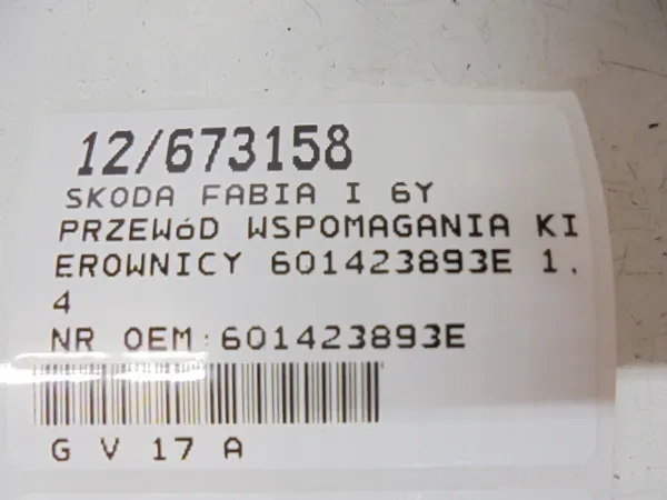 Stuurhulp slang SKODA FABIA I 6Y OEM 6Q1423893E image 7