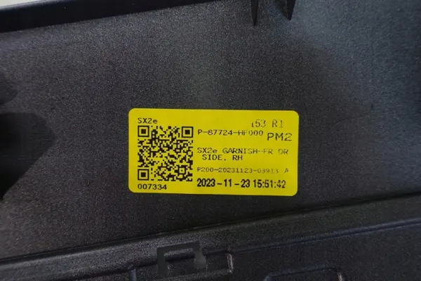 OEM 87724-HF000 Framhöger Dörrlist Hyundai Kona image 6