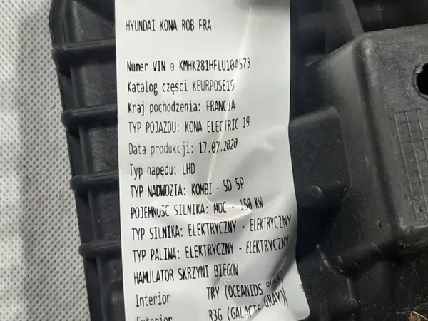 Hyundai Kona EV Batteriebasis OEM 37150-K4000 image 3