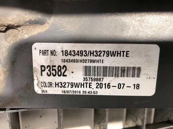 DAF XF oikea ohjaamon pidennys OEM 1835028 image 4