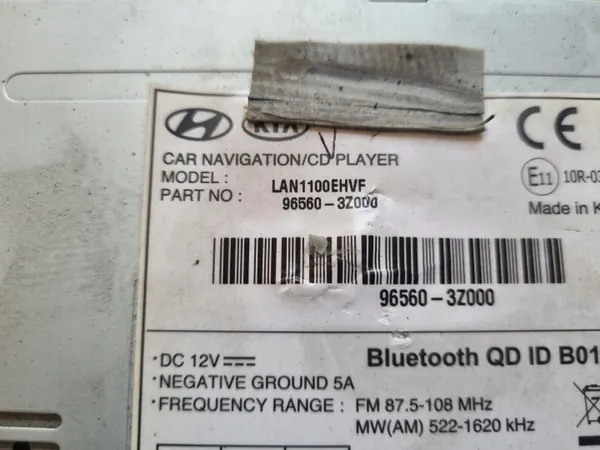 Radio CD Hyundai I40 OEM 96560-3Z000 - Usado image 5