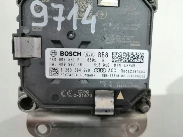 Sensor Radar Audi A6 C8 OEM 4K0907561P - Usado image 6