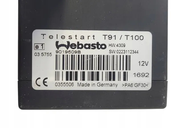 Módulo calefactor auxiliar OEM 9019509B para Peugeot 508 SW image 3