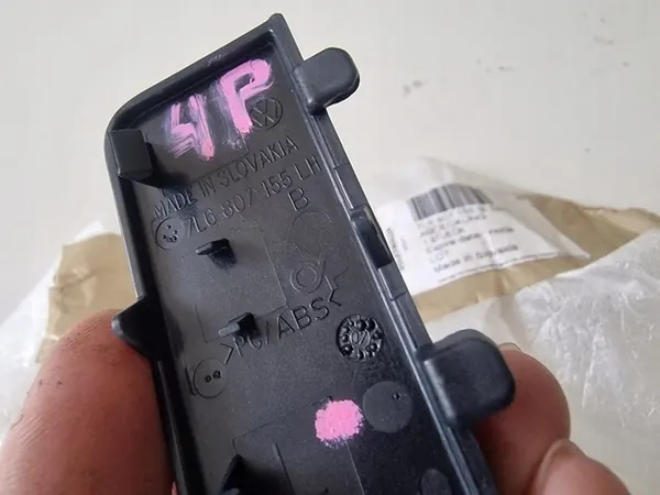 Copertura gancio traino sinistra VW Touareg I 7L6 06-10 image 3