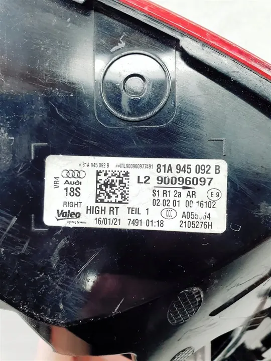 AUDI Q2 81A Lámpara Trasera LED Derecha image 8