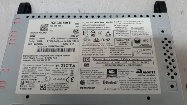 MAN TGE 3 Radio Navigation OEM 7C0035869E - Begagnad image 6