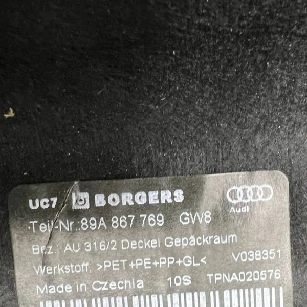 Estante maletero trasero OEM 89A867769 Audi Q4 e-tron image 9