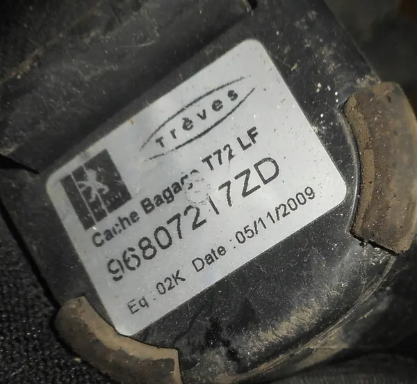 Peugeot 308 SW Achterbak Rolgordijn OEM 96807217ZD image 7