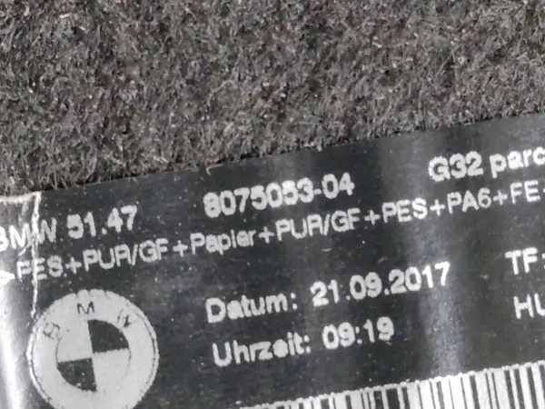 Étagre de coffre BMW G32 OEM 8075053 - Anthracite image 6