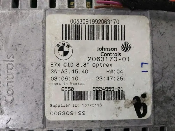 BMW X5 E70 Navigationsbildschirm OEM 9224959 - Gebraucht image 5