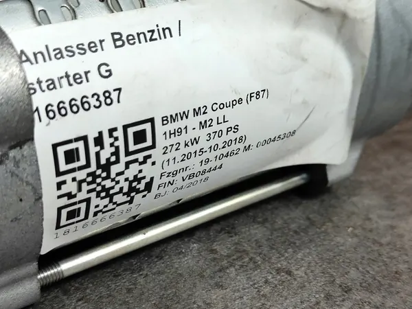 Arrancador 7631558 BMW M2 F87 M3 F80 M4 F82 F83 image 9