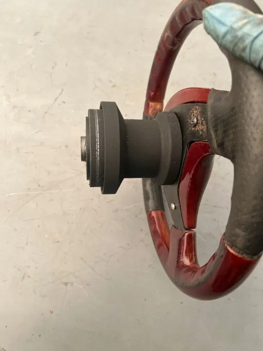Honda Civic VII Ohjauspyörä OEM MEFJUU Puu & Nahka image 6
