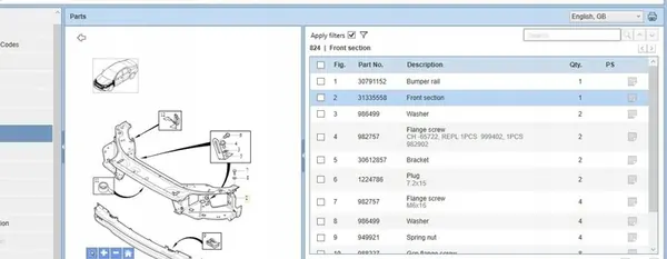 Parte Superior Cinto Frontal Volvo S80 II 2.5L 31335558 image 7