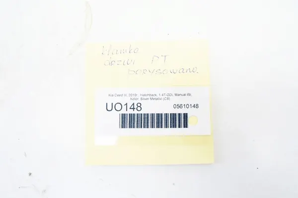 Mão de Porta Traseira Direita Kia Ceed III Prata Metálico OEM UO148 image 4