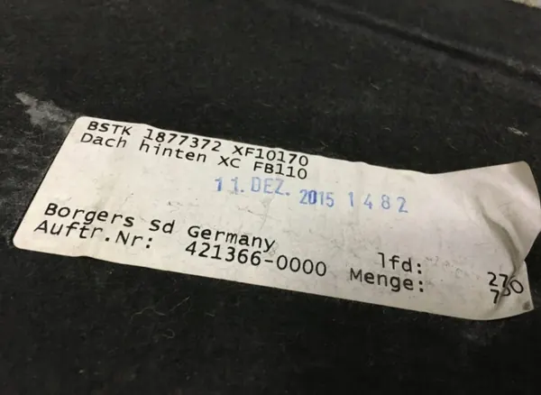DAF Hyt bakvägg OEM 1877372 - Begagnad image 5