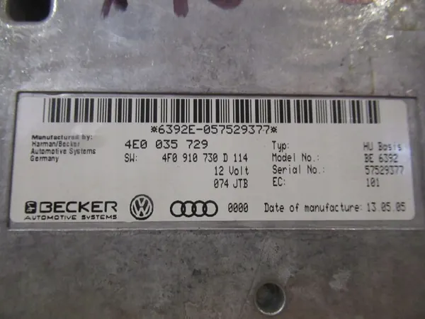 Écran MMI OEM 4E0035729 pour Audi A6 C6 2004-2008 image 5