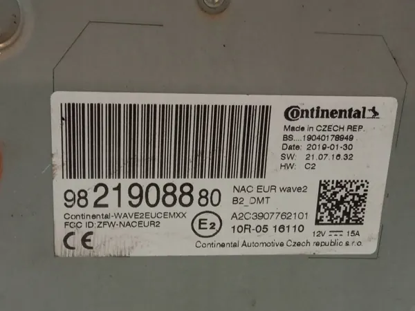 RADIONAVIGATION 9821908880 Citroen C3 III (2016-2024) image 3