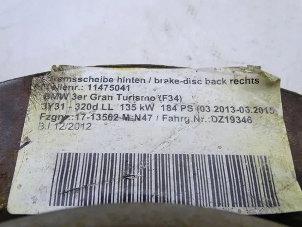 OEM 6864900 GBI_BMW D remschijf achter 300mm image 3