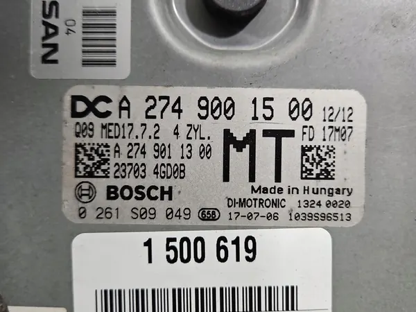 Unité de contrôle moteur 0261S09049 Infiniti Q50 I 13-17 image 3