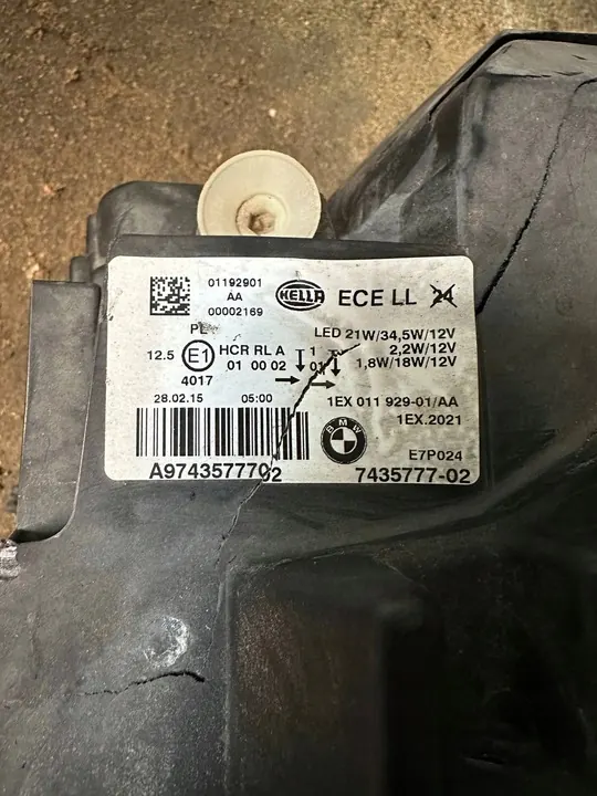 Etusisävalo Oikea BMW F20 F21 Lift Full LED 7435777 image 7