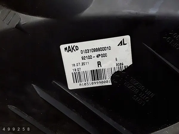 Faros delanteros Hyundai I-20 2011 921024p000 image 8