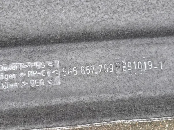 OEM 5G6867769F VW Golf VII Kofferbakplank 12-2020 image 8