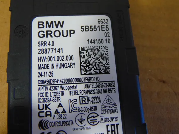 Gebruikte BMW OE korteafstandsradarsensor 5B551E5 image 3