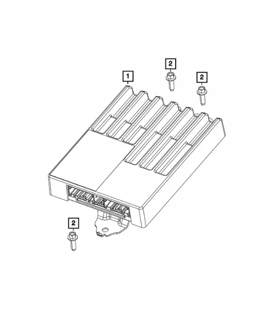 Jeep Wrangler JL Audioversterker OEM 68434945AB image 4