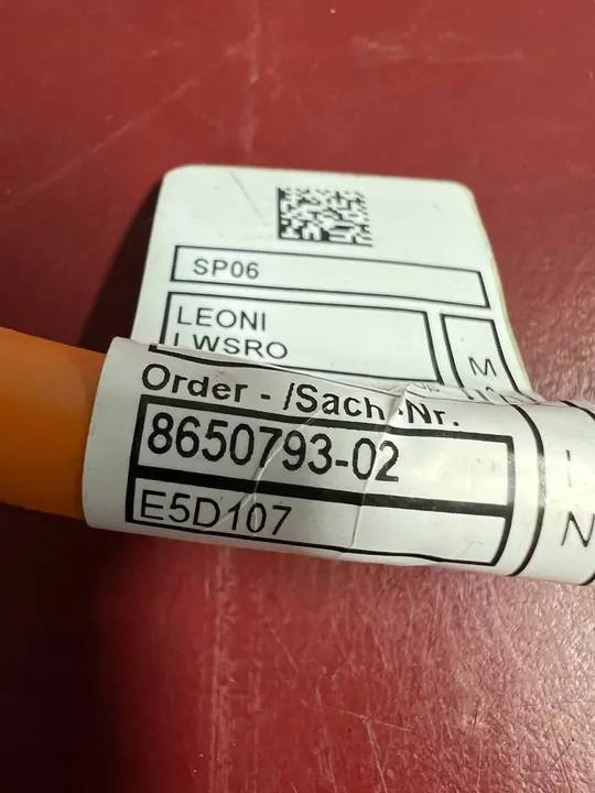 Cabo de alta tensão BMW X3 G01 2020 8650793 image 3