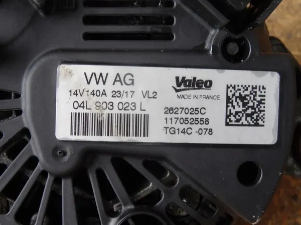 GOLF VII AUDI A3 8V Q3 8U LEON III 2.0 TDI Vaihtovirtageneraattori image 5