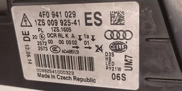 Linker Scheinwerfer Audi A6 C6 Lift OEM 4F0941029FK image 4