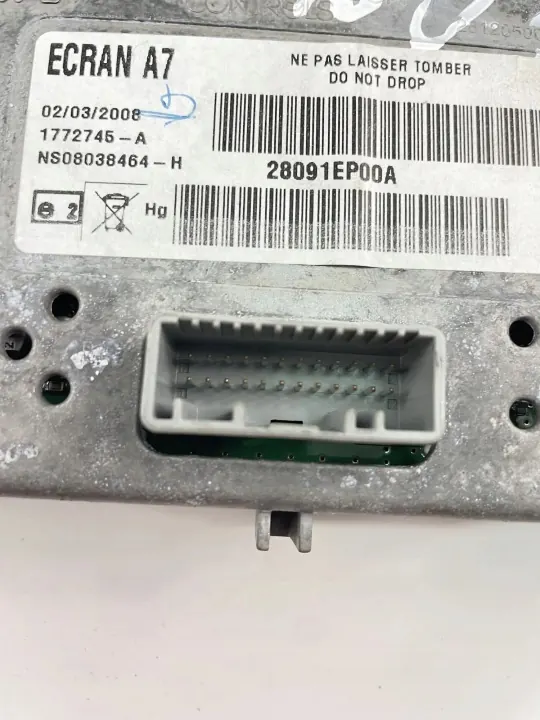 Nissan Qashqai navigationsskärm OEM 28091EP00A image 3