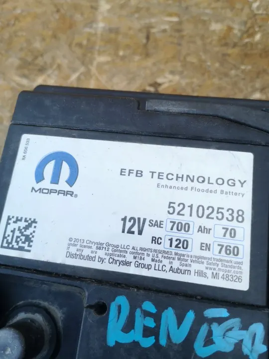 Batterie Jeep Renegade 12V 760A OEM 52102538 image 3