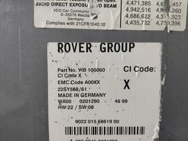 Lecteur de navigation Land Rover Range Rover P38A YIB100060 image 3