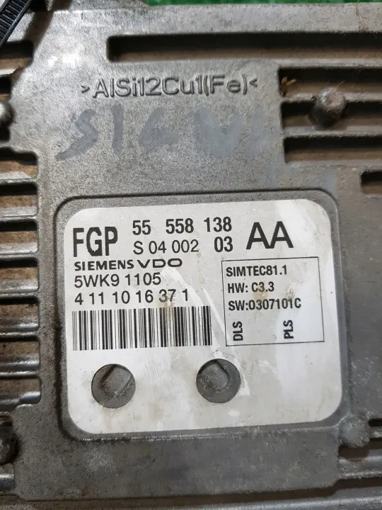 Computador Motor OEM 55558138AA para Opel Vectra C 2.2 image 3