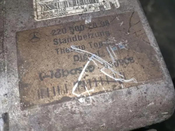 Webasto-lämmitin OEM 2205002898 Mercedes-Benz S W220:lle image 3