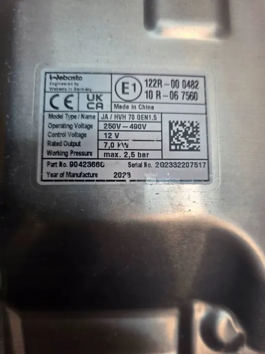 Pompe de circulation Webasto OEM 122R000482 pour Toyota Mirai image 10
