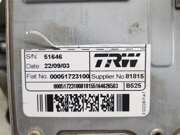 Elektrische Servolenkung FIAT STILO 2001–2007 TRW 51723100 image 3