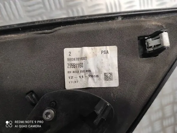 Specchio Destro Citroen Jumpy Expert III 98087016XT image 9