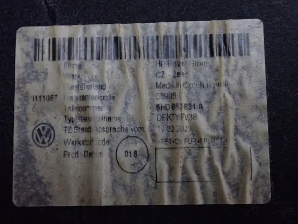OEM 5H0863831A Coussinet de Capot pour VW Golf VIII image 3