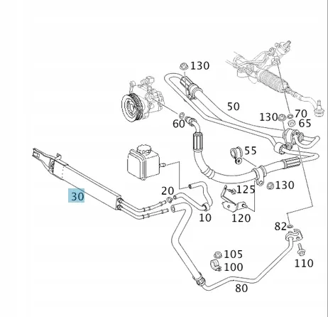 Oljekylare servostyrning Mercedes W639 Vito image 2