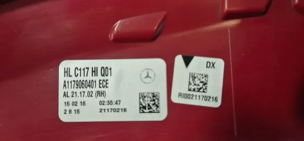 MERCEDES CLA W117 LUZ TRASERA DERECHA ORIGINAL A1179060401 image 10