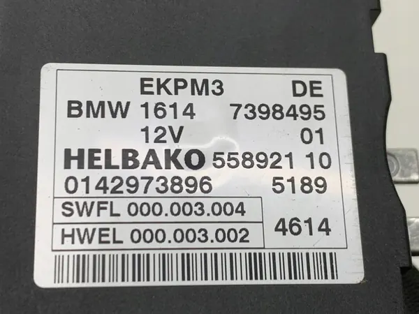 Contrôleur de Pompe à Carburant BMW 4 Coupe (F32, F82) 7398495 image 7