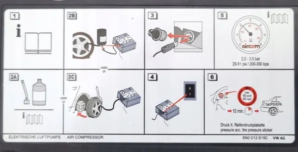 Begagnad Audi OE kompressor pump OEM 5N0012615C image 5